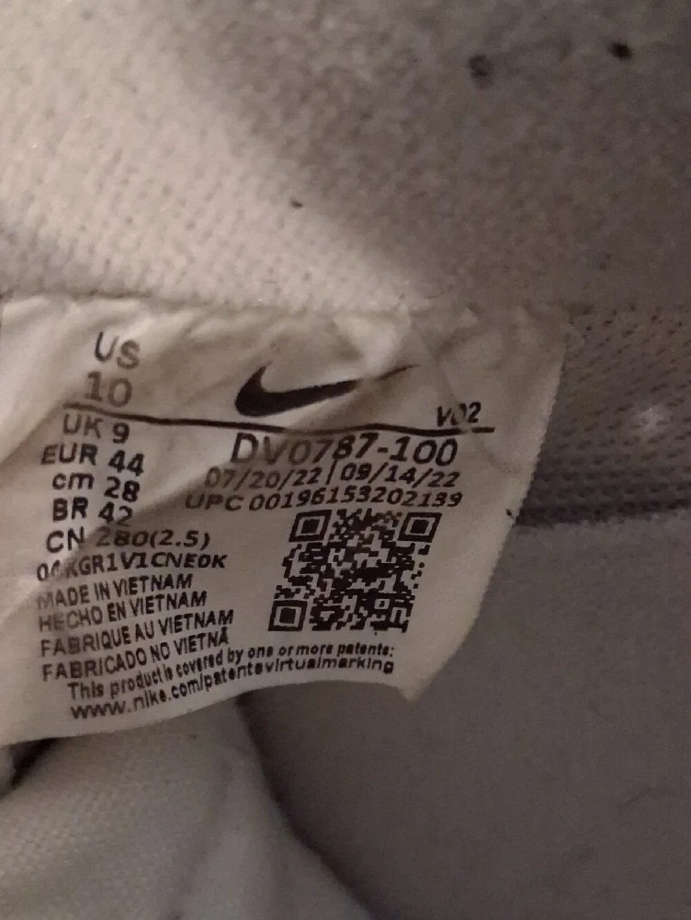 Nike White Low-Top Swoosh Sneakers